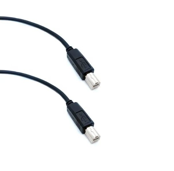 USB 2.0 Type B Male to Type B Female Panel Mount Printer Extension Cable with Screw